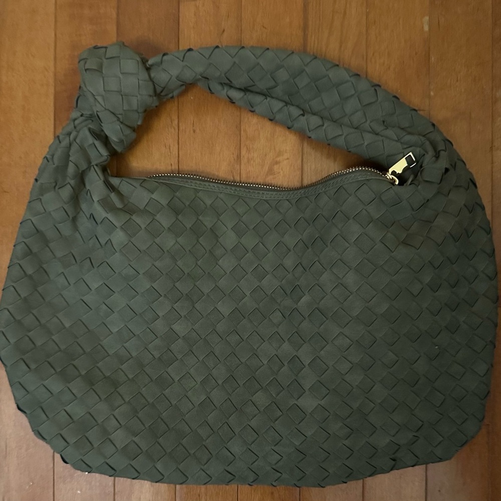 Urban Expressions Forest Green Quilted Hobo Bag